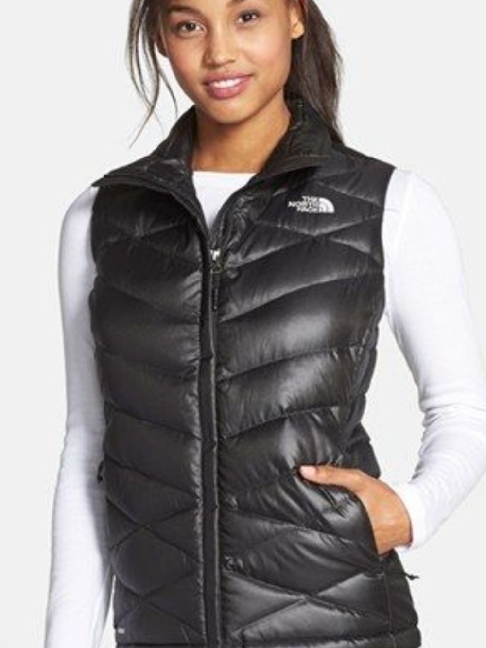 The North Face Women's Black Down Vest Sz XS EUC